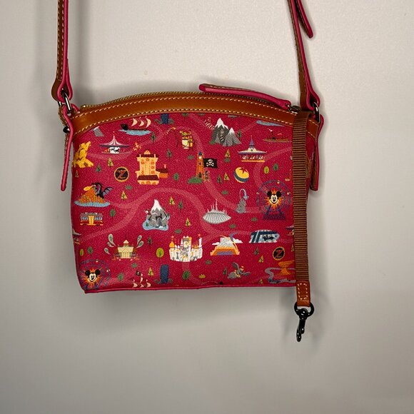 Dooney & Bourke Disney Park Life Attraction Graphic Pink Crossbody Bag - Picture 4 of 10